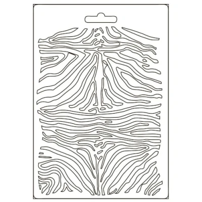 Afbeelding van Stamperia Soft Mould A5 Savana Zebra Pattern (K3PTA5617) (DISCONTINUED)