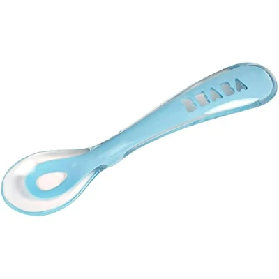 Afbeelding van Béaba Lepel Siliconen Windy Blue 8+ Maanden