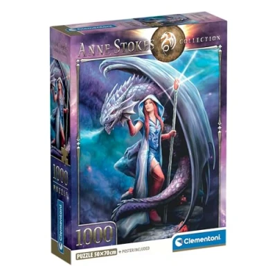 Afbeelding van Clementoni Puzzel 1000 Stukjes Dragon Mage (Anne Stokes) Voor Volwassenen
