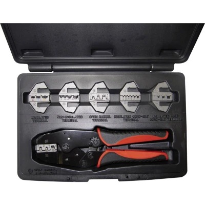 Afbeelding van WKK 60166 Krimptangset Geïsoleerde kabelschoenen, adereindhulzen, Ongeïsoleerde platte connectoren, knelverbinders 0.50 tot 16 mm²