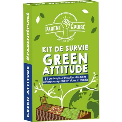 Afbeelding van Asmodee Funomenum Ouder uitverkocht: Green Attitude Survival Kit Bordspellen Kaartspellen Kinderspelletjes vanaf 4 jaar 2 spelers Franse versie