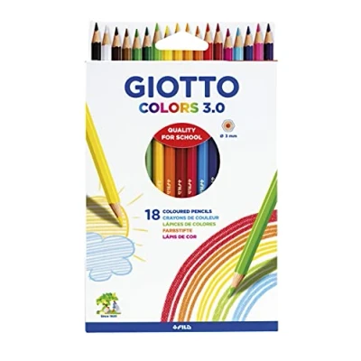 Afbeelding van Giotto Colors 3.0 kleurpotloden, etui met 18 stuks.