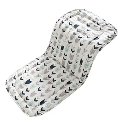 Afbeelding van Zitkussen Kinderwagen Kussen Ondersteuning Baby Kind Draagbaar Aankleedkussen Reduceer van in Zacht en Omkeerbaar Katoen 32x80cm