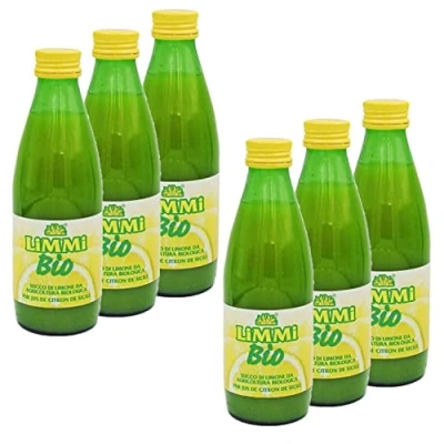 Afbeelding van Limmi 6 x puur biologisch citroensap fles 250 ml