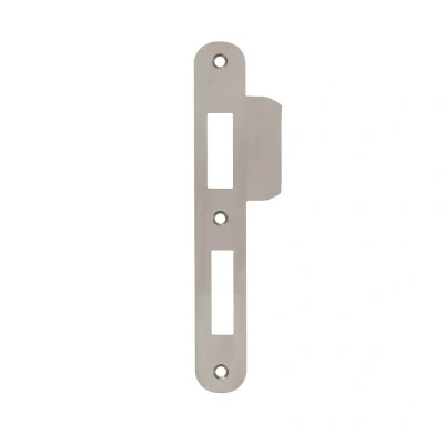 Afbeelding van AXA Sluitplaat veiligheidsslot afgerond 25 x 192 mm PC 72 RVS Geborsteld din links te combineren met veiligheidsinsteekdeurslot 7420 of