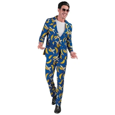 Afbeelding van Widmann Hawaii &amp; Carribean Tropisch Kostuum De Pisang Man Blauw XXL Carnavalskleding Verkleedkleding