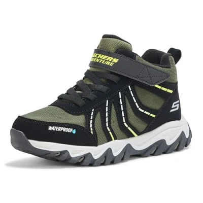 Afbeelding van Skechers Rugged Ranger Storm Trail Jongens Sneakers Zwart/Groen Maat 29