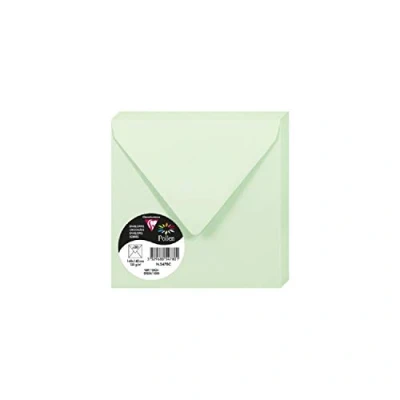 Image de Paquet de 20 enveloppes Pollen 140x140mm Vert 120g