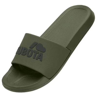 Afbeelding van Kubota badslippers voor dames en heren, sauna, strand bad, douche, antislip, waterdichte badslippers, Kaki Cloud, 41 EU
