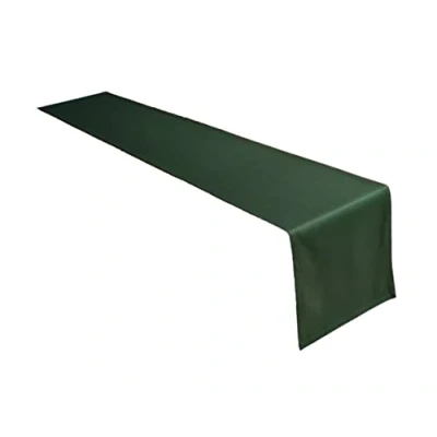 Afbeelding van Lemos Home Tafelloper van hoogwaardige kwaliteit 100% katoen, conceptcollectie, kleur en maat naar keuze (tafelloper 40 x 250 cm, olijfgroen)