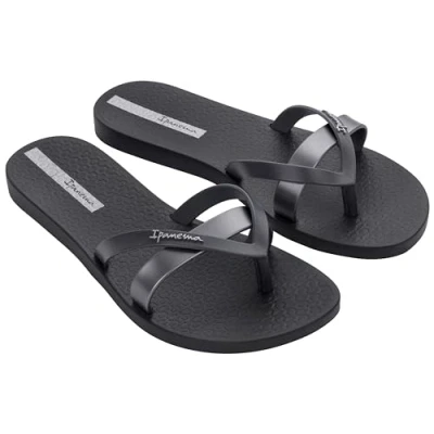 Afbeelding van Ipanema Kirei Dames Slippers Black/Silver
