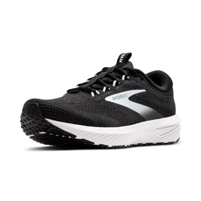 Afbeelding van Brooks Revel 7 Hardloopschoenen voor op de weg, Dames, Maat: 43, Black white Textiel