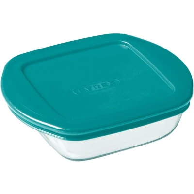 Afbeelding van Pyrex Cook &amp; Store Schaal Vierkant met Deksel 0,35 liter