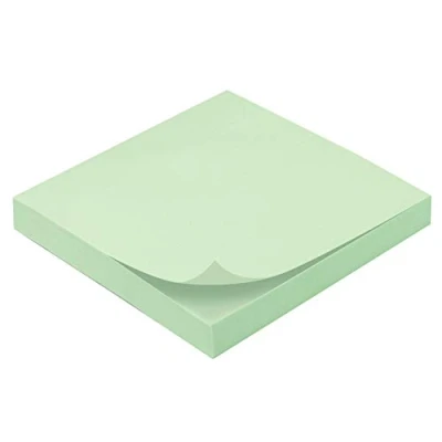 Afbeelding van Notitieblok, herbruikbaar, 100 vellen, 75 x mm, groen