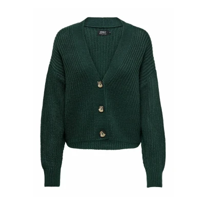 Afbeelding van ONLY Onlcarolspring LS Vest, Dames, Maat: XS, Green gables