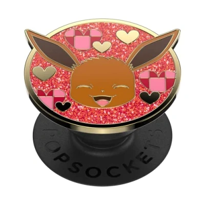 Afbeelding van PopSockets: PopGrip houder en handgreep voor smartphone tablet met verwisselbare top Pokémon Eevee XOXO Enamel