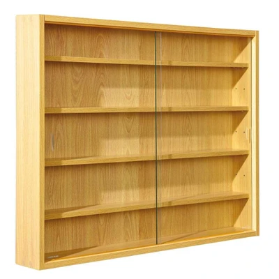 Afbeelding van Vitrine Compilati beukenkleur 60x80x9,5 cm Bruin MDF