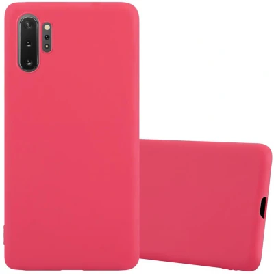 Afbeelding van Cadorabo Hoesje geschikt voor Samsung Galaxy NOTE 10 PLUS in CANDY ROOD Beschermhoes gemaakt van flexibel TPU silicone Case Cover