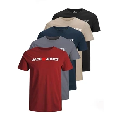 Afbeelding van Jack &amp; Jones Jjecorp Logo Tee Ss Crew Neck Ss19 Noos T shirt voor heren.