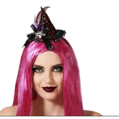 Afbeelding van hoofdband Hoed Heks Halloween