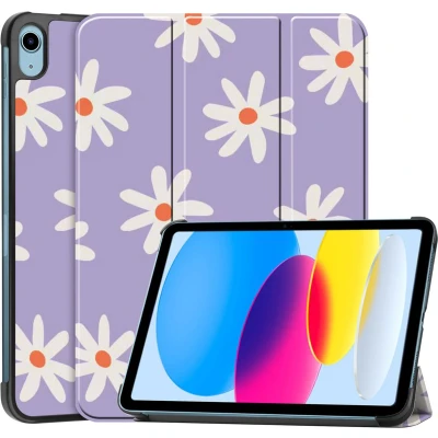 Afbeelding van imoshion Design Trifold Bookcase voor de Apple iPad 11 (2025) inch A16 / 10 (2022) 10.9 Flowers Distance