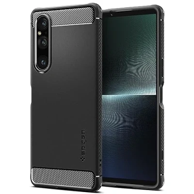 Afbeelding van Spigen Rugged Armor beschermhoes compatibel met Xperia 1 V mat zwart