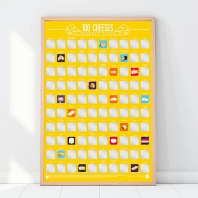 Afbeelding van Gift Republic Bucketlist Scratch Poster 100 Kazen