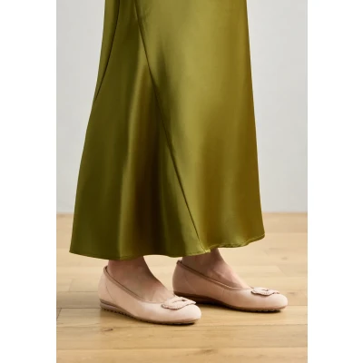 Afbeelding van Gabor Comfort Ballerina&#039;s, Dames, Maat: 36, Sand Veloursleer