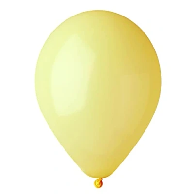 Image de Ciao Lot de 100 ballons en latex naturel qualité supérieure G120 (Ø 33 cm / 13 &#039;&#039;), jaune pastel