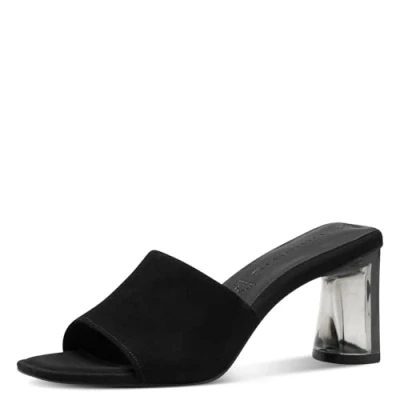 Afbeelding van Tamaris Mules à talon aiguille pour femme, Noir, 36 EU