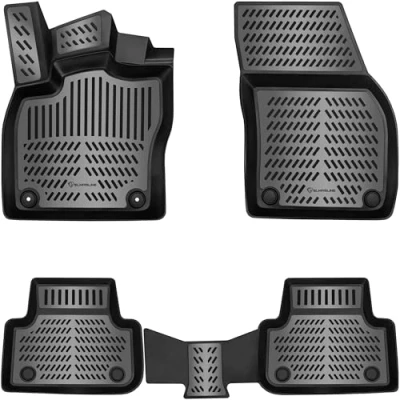 Afbeelding van ELMASLINE 3D rubberen vloermatten voor VW Golf 8, alleen geschikt Mild Hybrid (eTSI), (2020 2024), vloermataccessoires