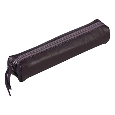 Afbeelding van Clairefontaine 410081C Lawrence Aubergine Kleine Slanke Etui van Echt Lamsleer