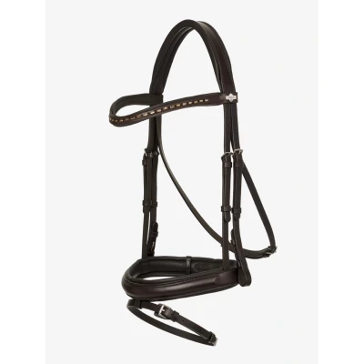 Image de LeMieux Bride Arika Dressage Marron/Argent XFull