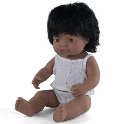 Afbeelding van Miniland babypop latin met ondergoed meisje 38 cm