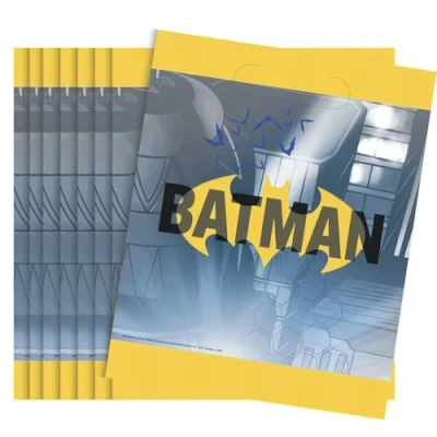 Afbeelding van Haza Original Uitdeelzakjes Batman 22,4 Cm Blauw/geel 8 Stuks