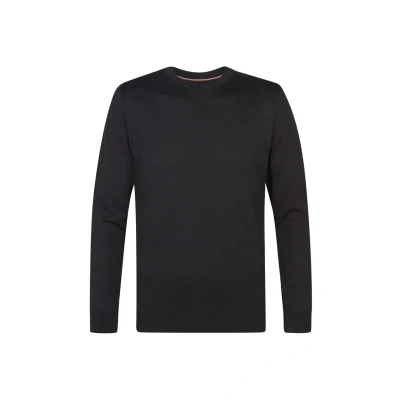 Afbeelding van Petrol Industries Heren Fijngebreide Trui Regular Fit Ronde Hals Truien Pullover Zwart Maat S