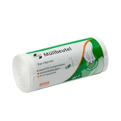 Afbeelding van DEISS FIRST Plus Vuilniszakken, 70 l, wit, 40 stuks