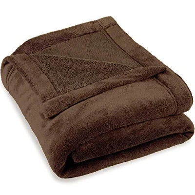 Afbeelding van CelinaTex Zachte deken, 150 x 200 cm, donkerbruin, warme zeteldeken, woonkamer, zacht, microvezel, fleece, Oeko Tex Montreal