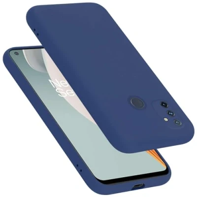 Afbeelding van Cadorabo Hoesje geschikt voor OnePlus Nord N100 in LIQUID BLAUW Beschermhoes gemaakt van flexibel TPU silicone Case Cover