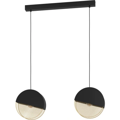 Afbeelding van EGLO Mumbles Hanglamp E27 86 cm Zwart/Goud