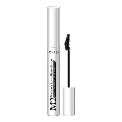 Afbeelding van Lovren M2 Long Experience Mascara, langdurig rekbaar zonder nikkel en parabenen, dermatologisch oogheelkundig getest, waterbestendig, gemakkelijk te verwijderen, zwart, 10 milliliter