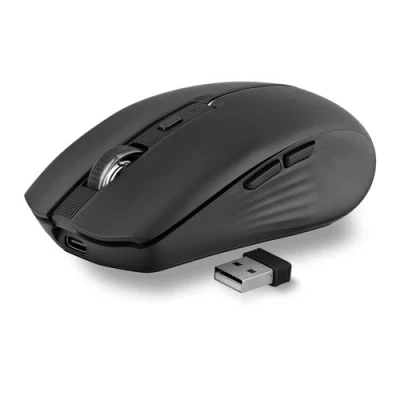 Image de Souris sans fil rechargeable Bluetooth T&#039;nB Dual Connect Bleu Gradient