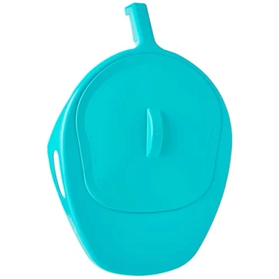 Afbeelding van Bedpan BioCote® : met deksel groen polypropyleen