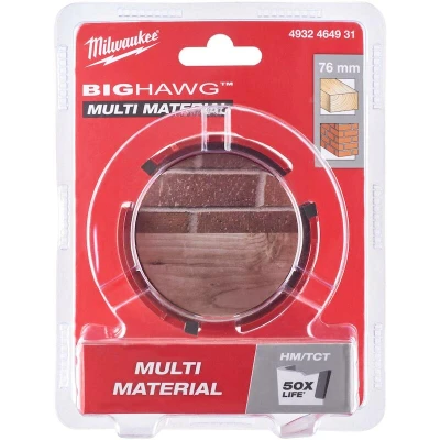 Afbeelding van MILWAUKEE 4932464931 BIG HAWG gatzaag multimateriaal 76 mm