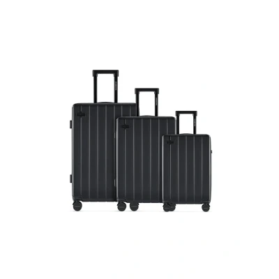 Afbeelding van ETERNITIVE Koffer Reiskoffer van ABS Harde met TSA slot 4 wielen 360 Lichte koffer, zwart., Set Cabine, Medium, Groot