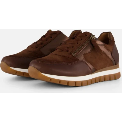 Afbeelding van Gabor Dames bruin donker sneakers maat 37.5