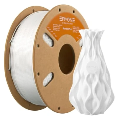 Afbeelding van ERYONE PLA filament voor 3D printer, diameter 1,75 mm +/ 0,03 mm, 1 kg / spoel Wit