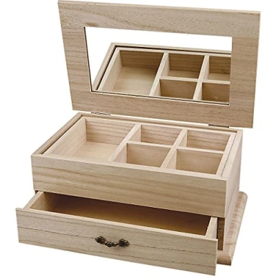 Afbeelding van Juwelendoos Hout 28,6 x 18,2 12,3 cm