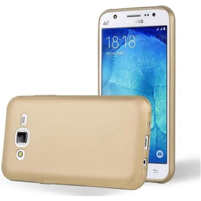 Afbeelding van Cadorabo Hoesje geschikt voor Samsung Galaxy J5 2015 in METALLIC GOUD Beschermhoes gemaakt van flexibel TPU silicone Case Cover