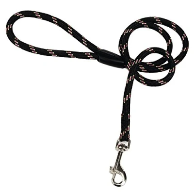Afbeelding van Hondenriem nylon zwart rond 100 cm x 13 mm